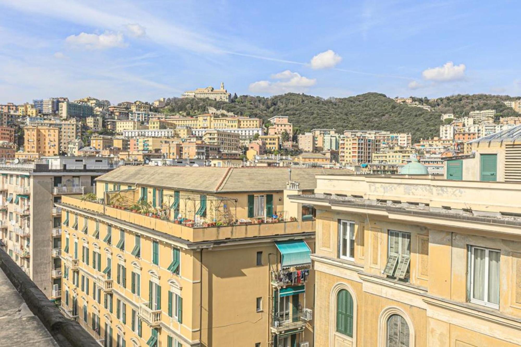Apartament Plein Ciel - Attico Vicino Al Centro - Parcheggio Privato Genua Zewnętrze zdjęcie